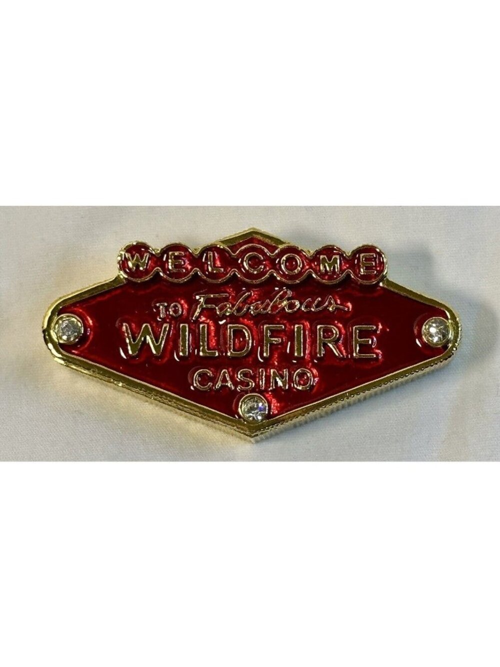 Welcome To Fabulous Wildfire Casino Artform Trinkettes Collectible Boxed Keepsak